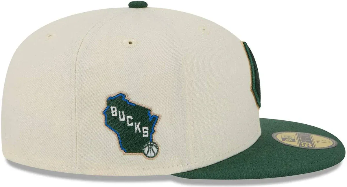 New Era Milwaukee Bucks Chrome 2025/26 City Edition 59FIFTY Fitted Hat - Men's - Image 3