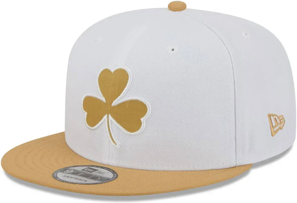 Boston Celtics New Era 2025/26 White/ Gold City Edition 59FIFTY Fitted Hat - Men's - Image 3