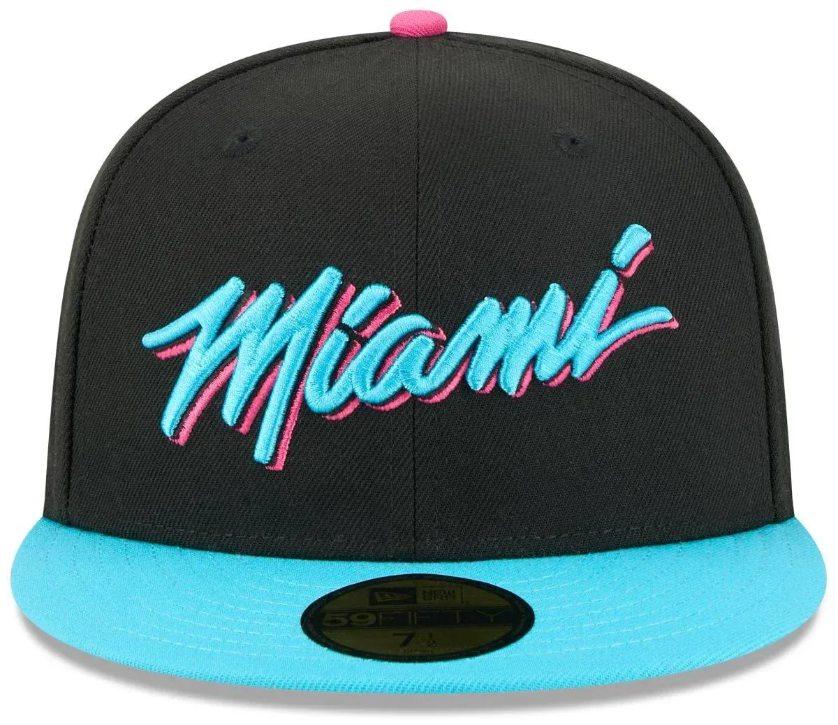New Era Miami Heat Black 2025/26 City Edition 59FIFTY Fitted Hat - Men's - Image 2