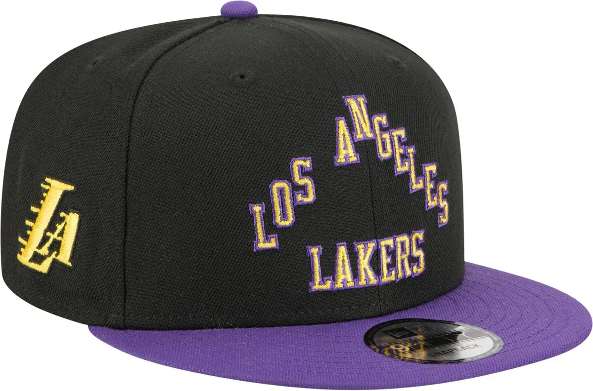 New Era Los Angeles Lakers 2025/26 City Edition Black 9FIFTY Snapback Hat - Men's