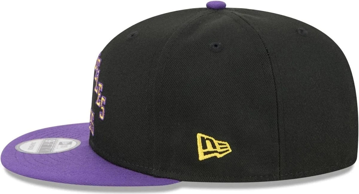 New Era Los Angeles Lakers 2025/26 City Edition Black 9FIFTY Snapback Hat - Men's - Image 2