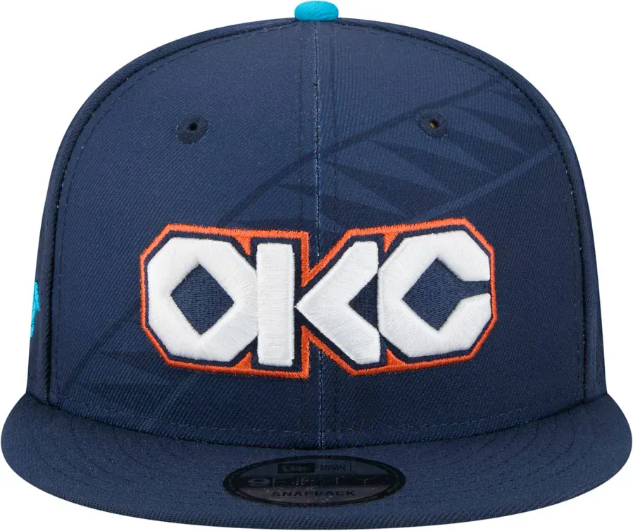 New Era Oklahoma City Thunder 2025/26 City Edition Navy 9FIFTY Snapback Hat - Men's - Image 2