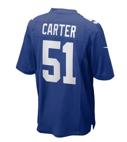 Adult Abdul Carter New York Giants Nike Blue Game Jersey - Men's - Image 2
