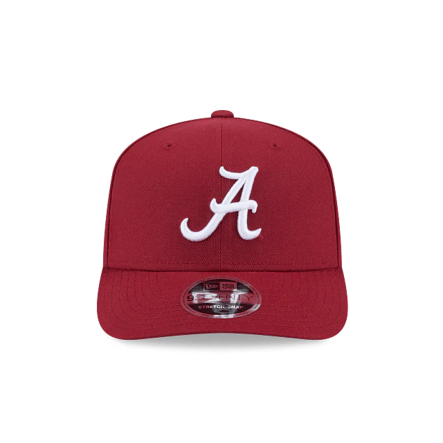 Adult Alabama Crimson Tide New Era Crimson Replica Team Logo 9SEVENTY Stretch-Snapback Hat - Men's - Image 3