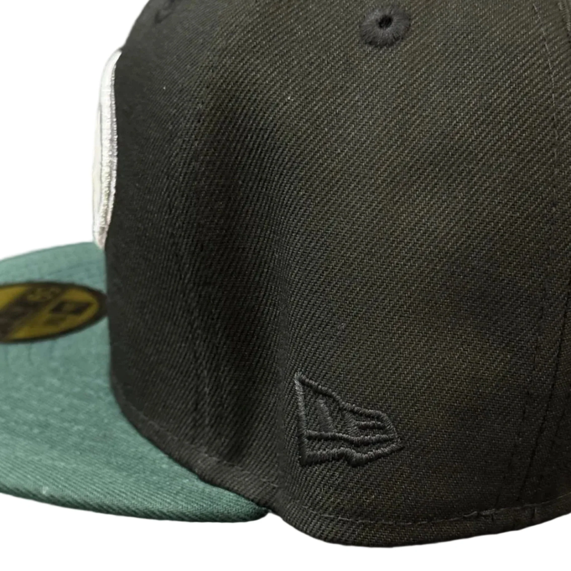 Adult Anaheim Ducks New Era Black/ Green Crossover Custom 59FIFTY Fitted Hat - Men's - Image 3