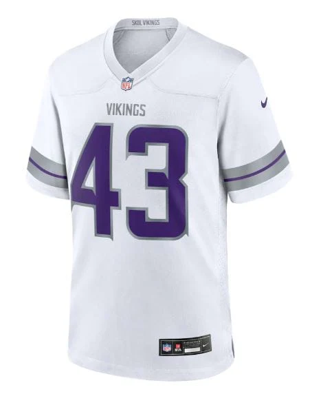 Adult Andrew Van Ginkel Minnesota Vikings NFL Nike White Winter Warrior Game Jersey - Men's - Image 3