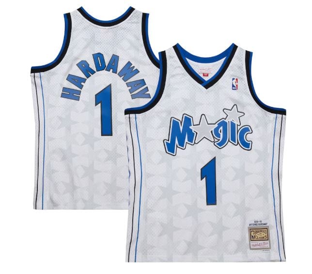 Adult Anfernee "Penny" Hardaway Orlando Magic Mitchell & Ness White 1998 Throwback Swingman Jersey - Men's