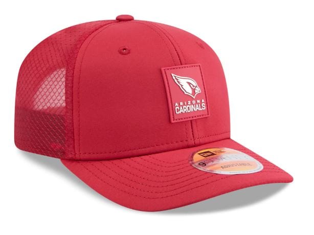 Adult Arizona Cardinals New Era Red 2025 NFL Sideline 9SEVENTY Adjustable Trucker Hat - Men's - Image 4