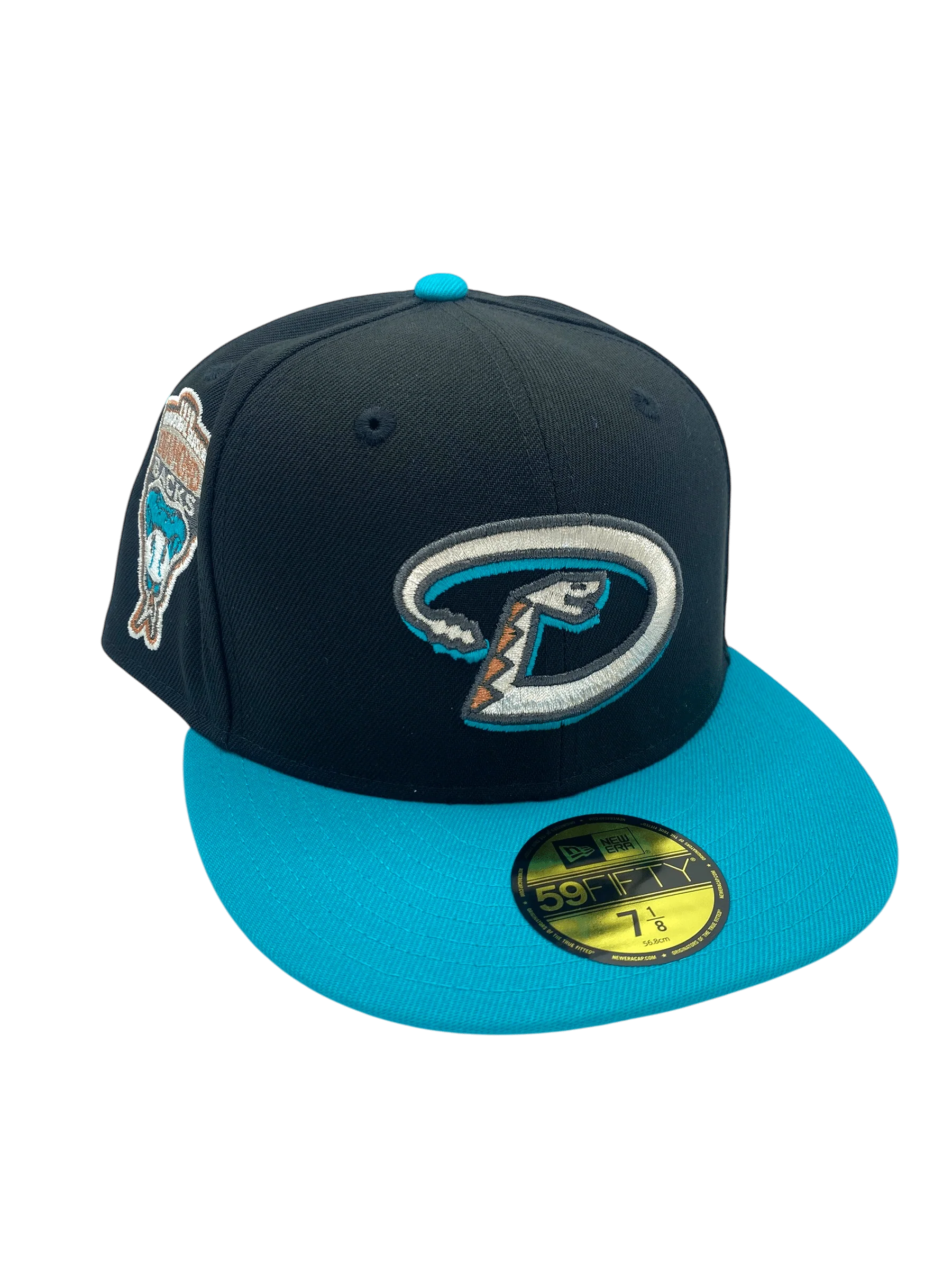 Adult Arizona Diamondbacks New Era Black Custom Side Patch 59FIFTY Fitted Hat - Men's