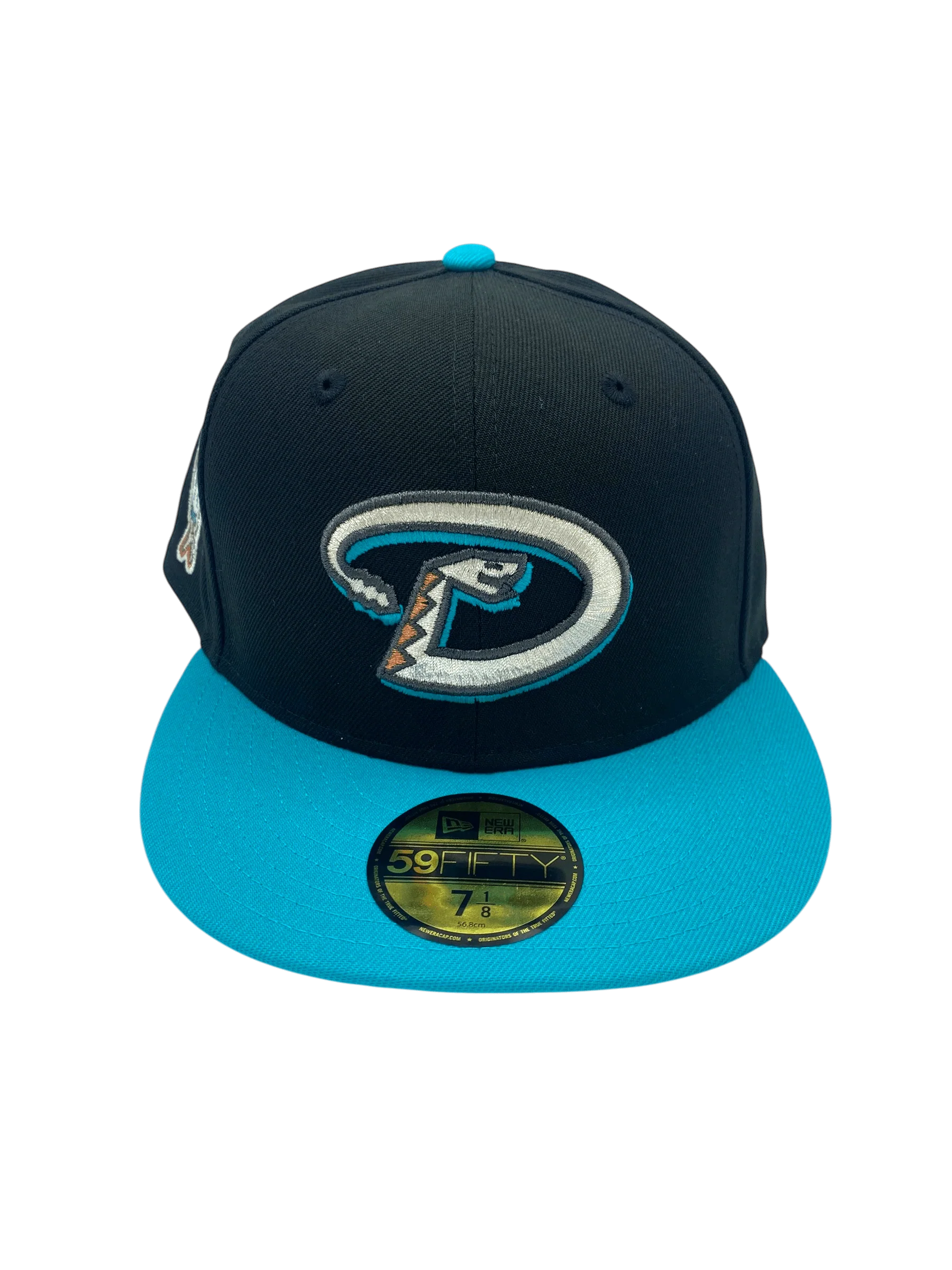 Adult Arizona Diamondbacks New Era Black Custom Side Patch 59FIFTY Fitted Hat - Men's - Image 5
