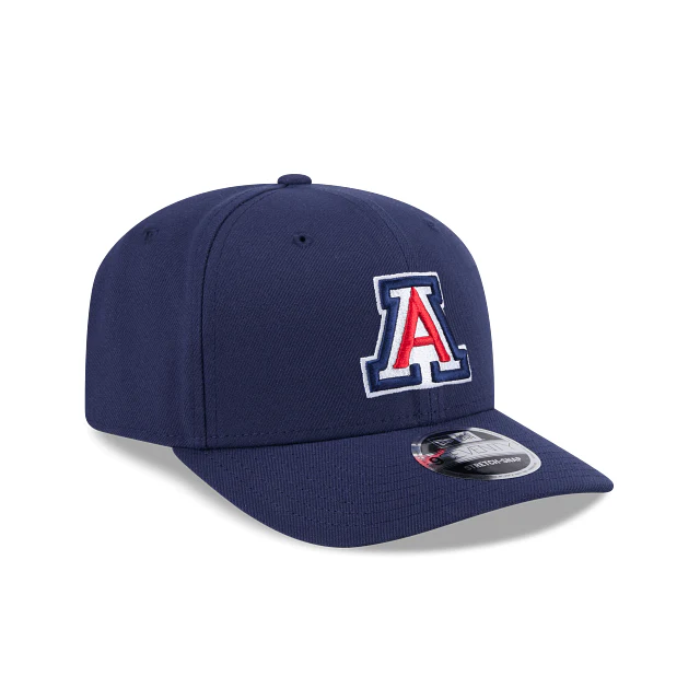 Adult Arizona Wildcats New Era Navy Replica Team Logo 9SEVENTY Stretch-Snapback Hat - Men's - Image 2