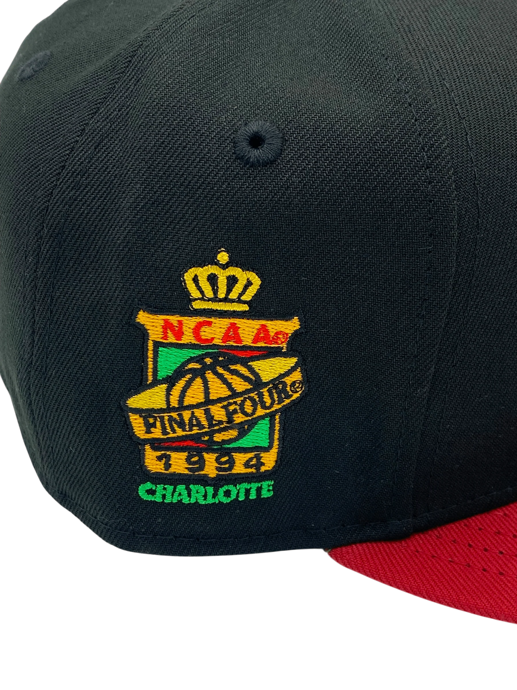 Adult Arkansas Razorbacks New Era Black/Red Custom 1994 Side Patch 59FIFTY Fitted Hat - Men's - Image 3