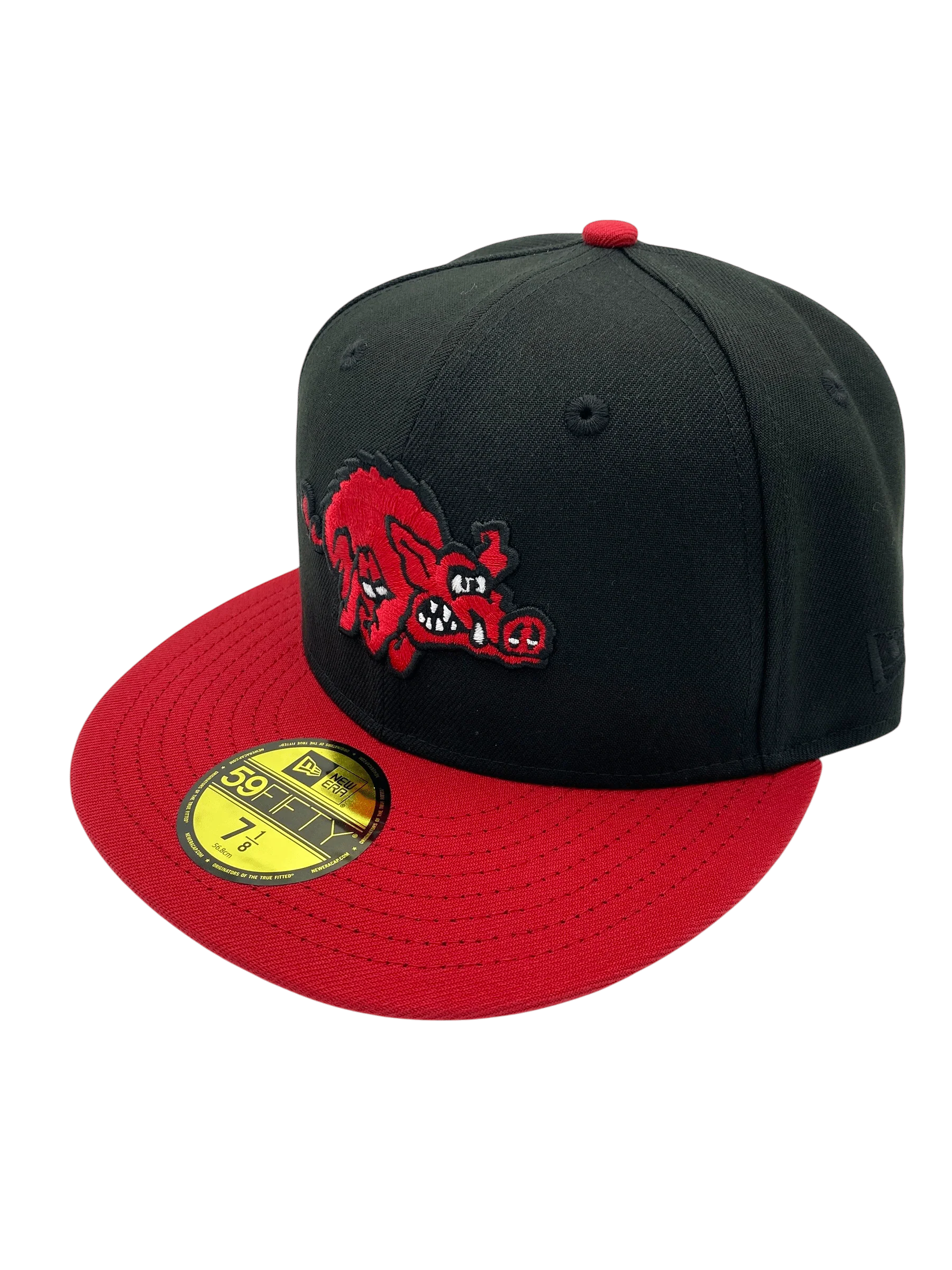 Adult Arkansas Razorbacks New Era Black/Red Custom 1994 Side Patch 59FIFTY Fitted Hat - Men's - Image 5