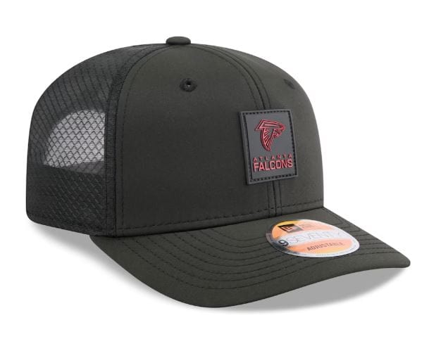 Adult Atlanta Falcons New Era Black 2025 NFL Sideline 9SEVENTY Adjustable Trucker Hat - Men's - Image 4