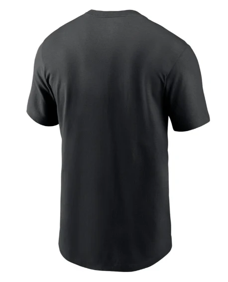 Adult Atlanta Falcons Nike Black Essential Wordmark T-Shirt - Men's - Image 3