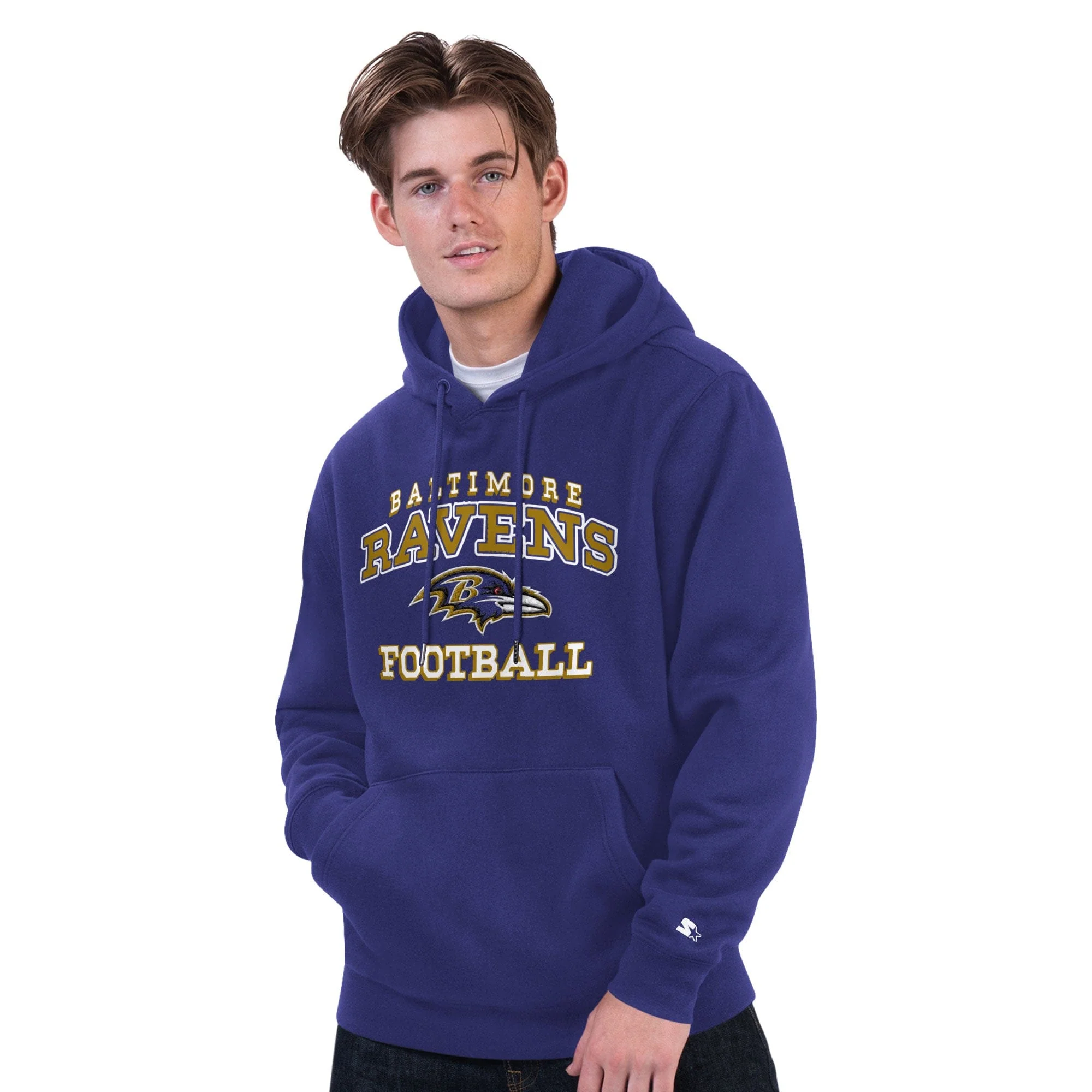 Adult Baltimore Ravens Purple 2025 Starter Hooded Sweatshirt - Men's