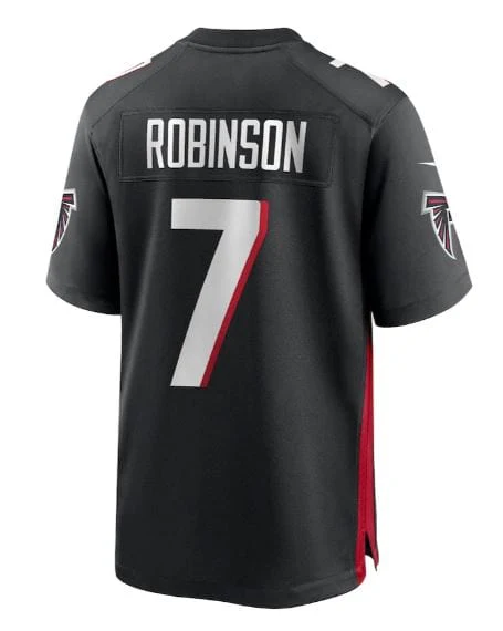 Adult Bijan Robinson Atlanta Falcons NFL Nike Black Game Jersey - Men's - Image 2