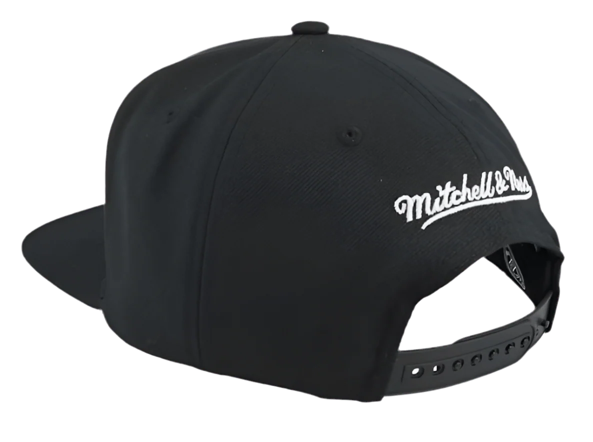 Adult Boston Bruins Mitchell & Ness Black Top Spot Side Patch Snapback Hat - Men's - Image 3