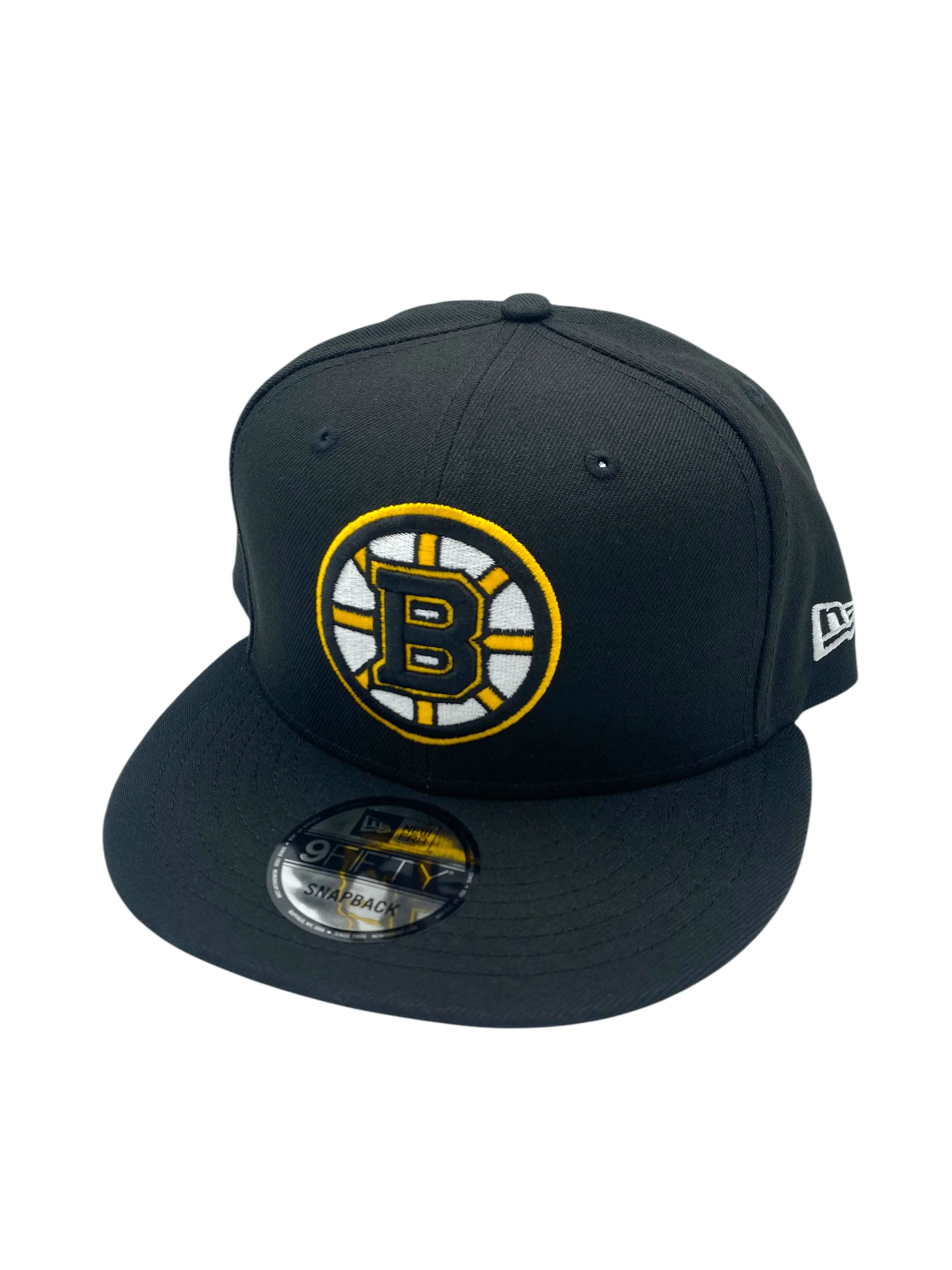 Adult Boston Bruins New Era Black NHL 9FIFTY Snapback Hat - Men's