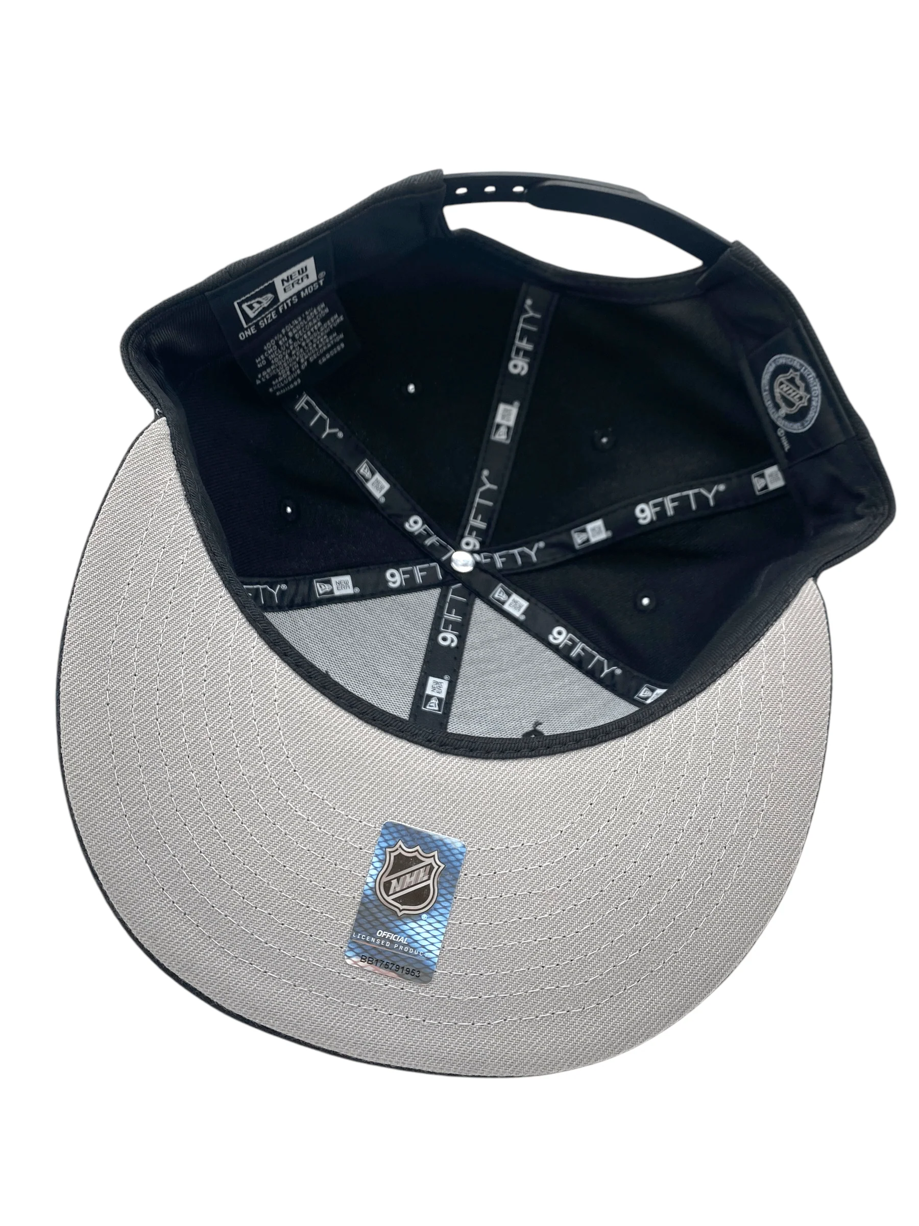Adult Boston Bruins New Era Black NHL 9FIFTY Snapback Hat - Men's - Image 2