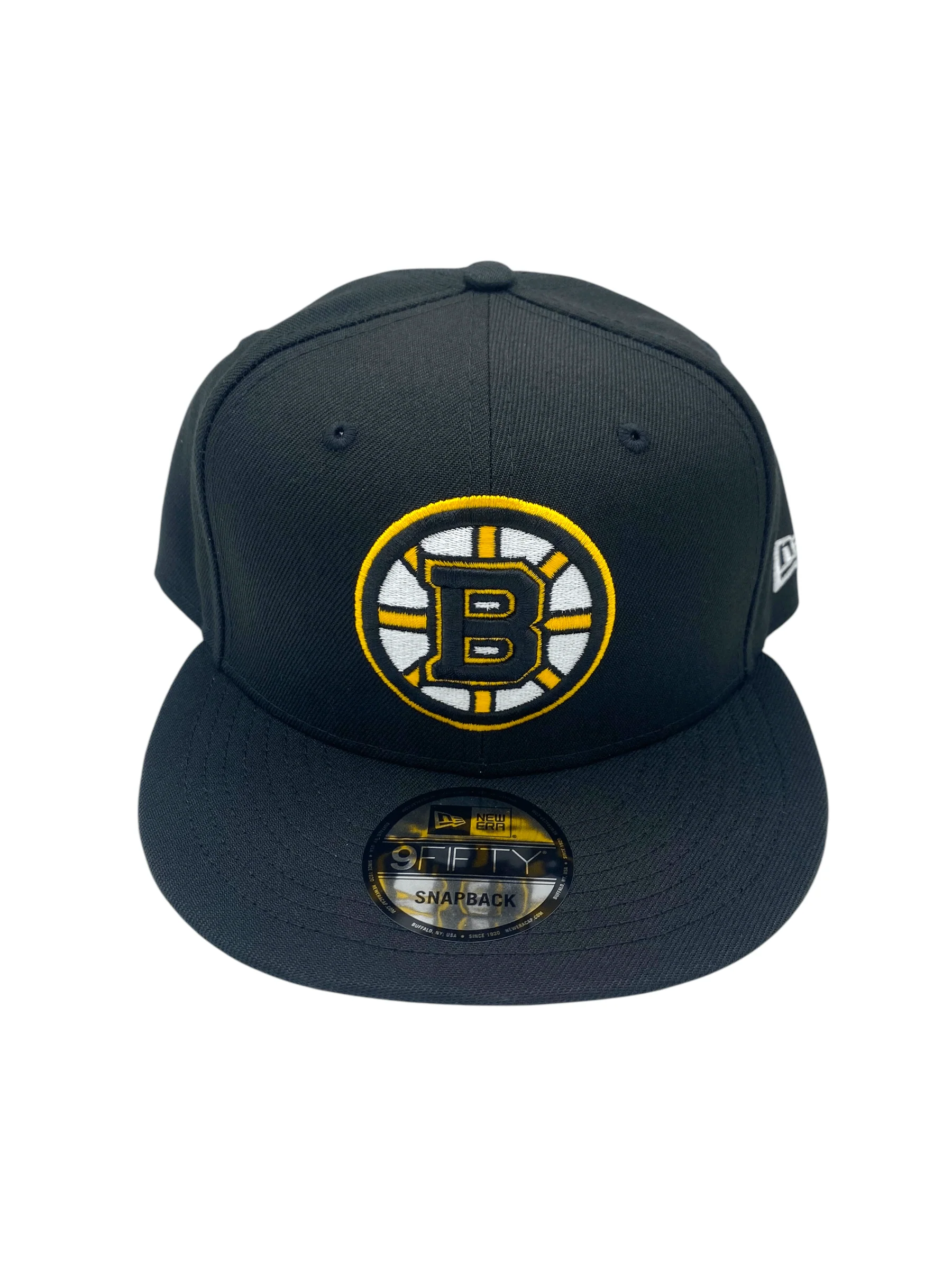 Adult Boston Bruins New Era Black NHL 9FIFTY Snapback Hat - Men's - Image 4