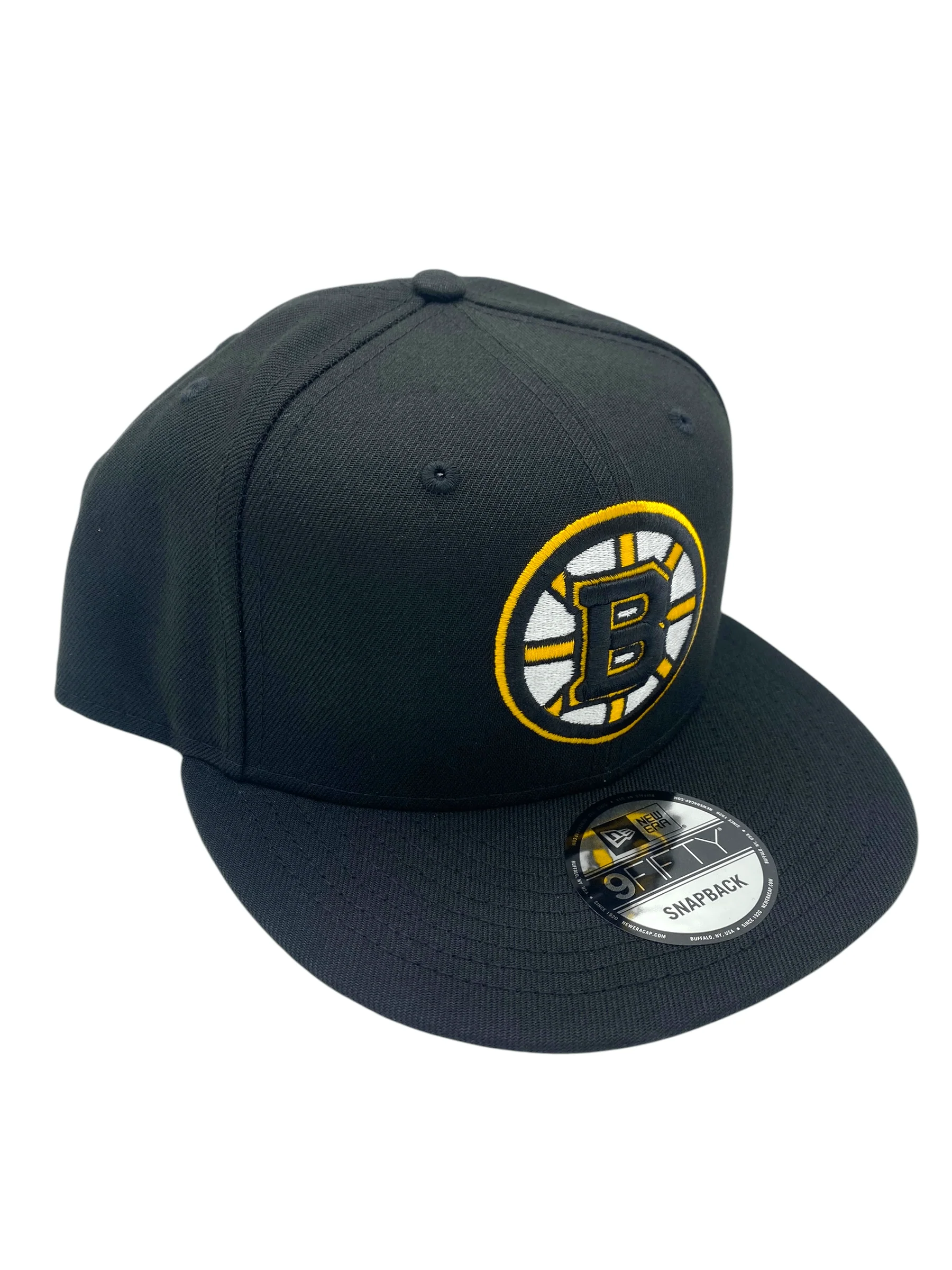 Adult Boston Bruins New Era Black NHL 9FIFTY Snapback Hat - Men's - Image 5