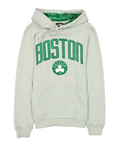 Adult Boston Celtics New Era Gray NBA Name & Logo Hooded Sweatshirt - Men's