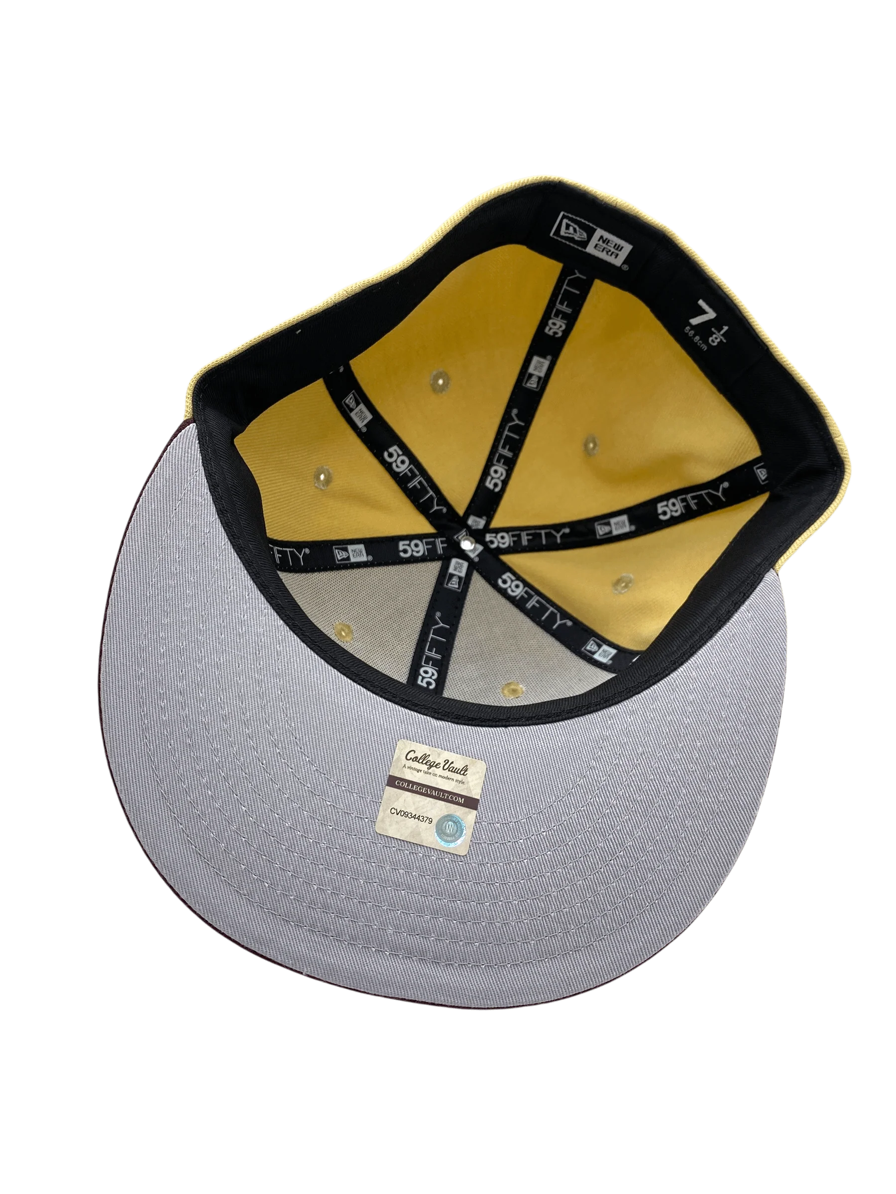 Adult Boston College Eagles New Era Gold/Maroon Custom Johnny Hockey Side Patch 59FIFTY Fitted Hat - Men's - Image 3