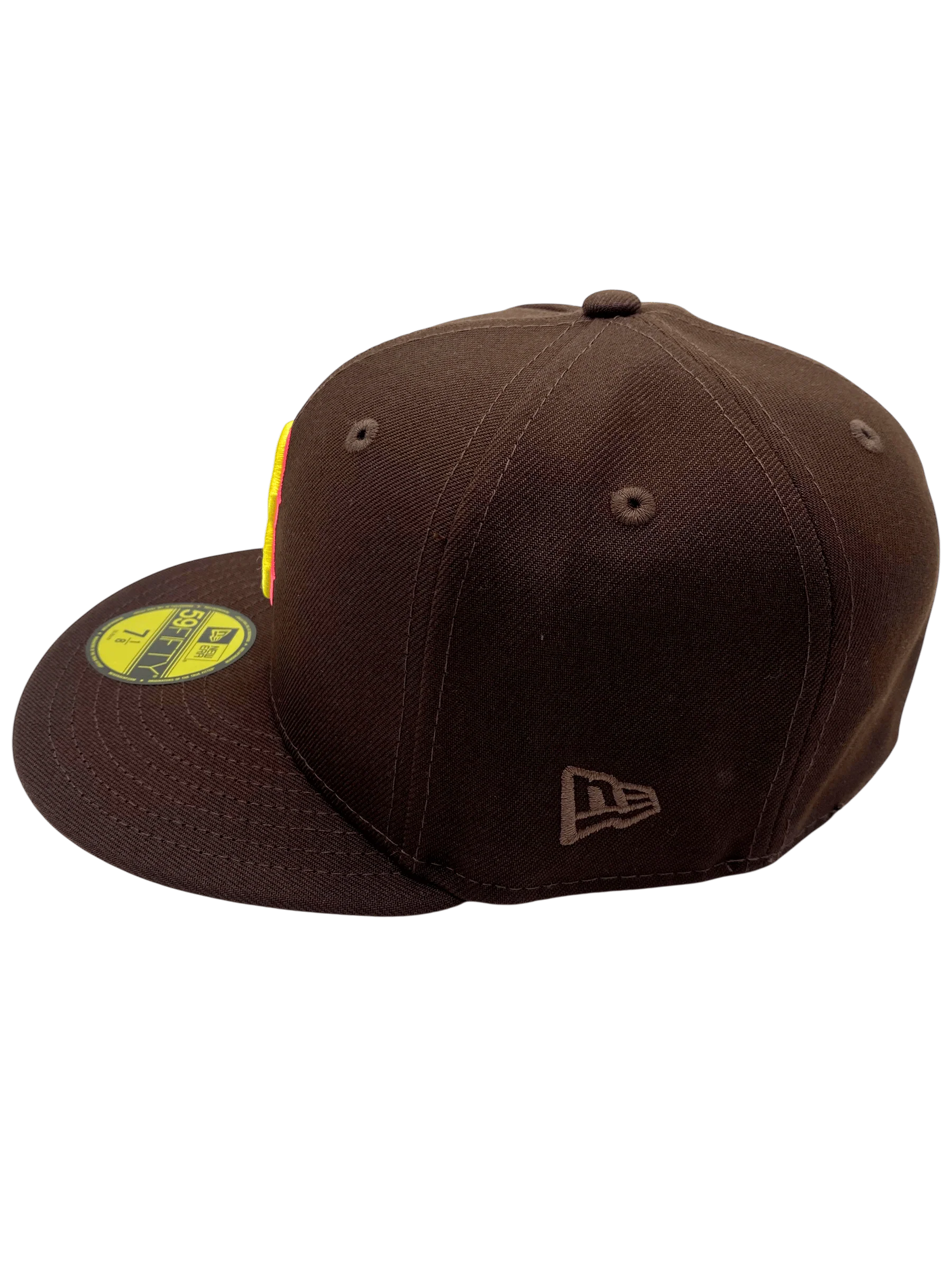 Adult Boston Red Sox New Era Brown Brownie Custom Side Patch 59FIFTY Fitted Hat - Men's - Image 7