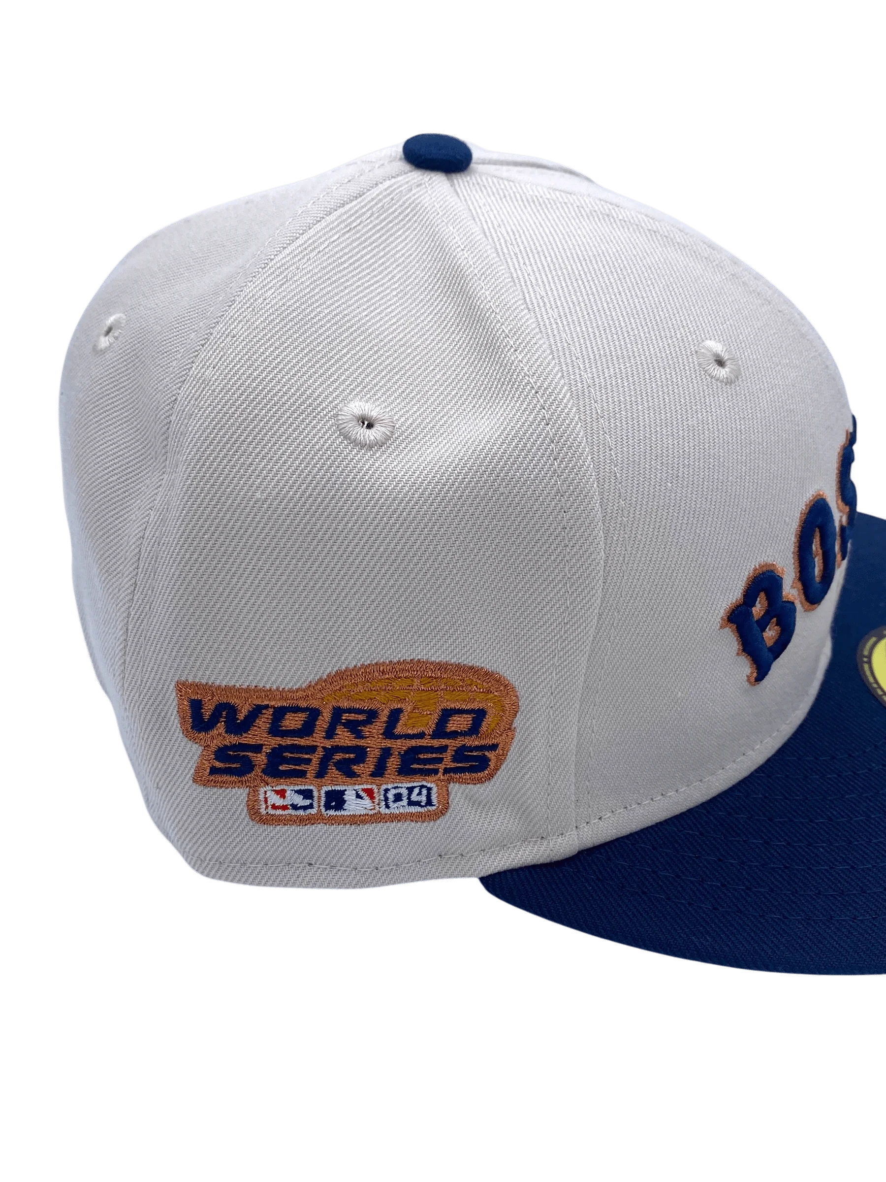 Adult Boston Red Sox New Era Stone Reverse the Curse Custom Side Patch 59FIFTY Fitted Hat - Men's - Image 3