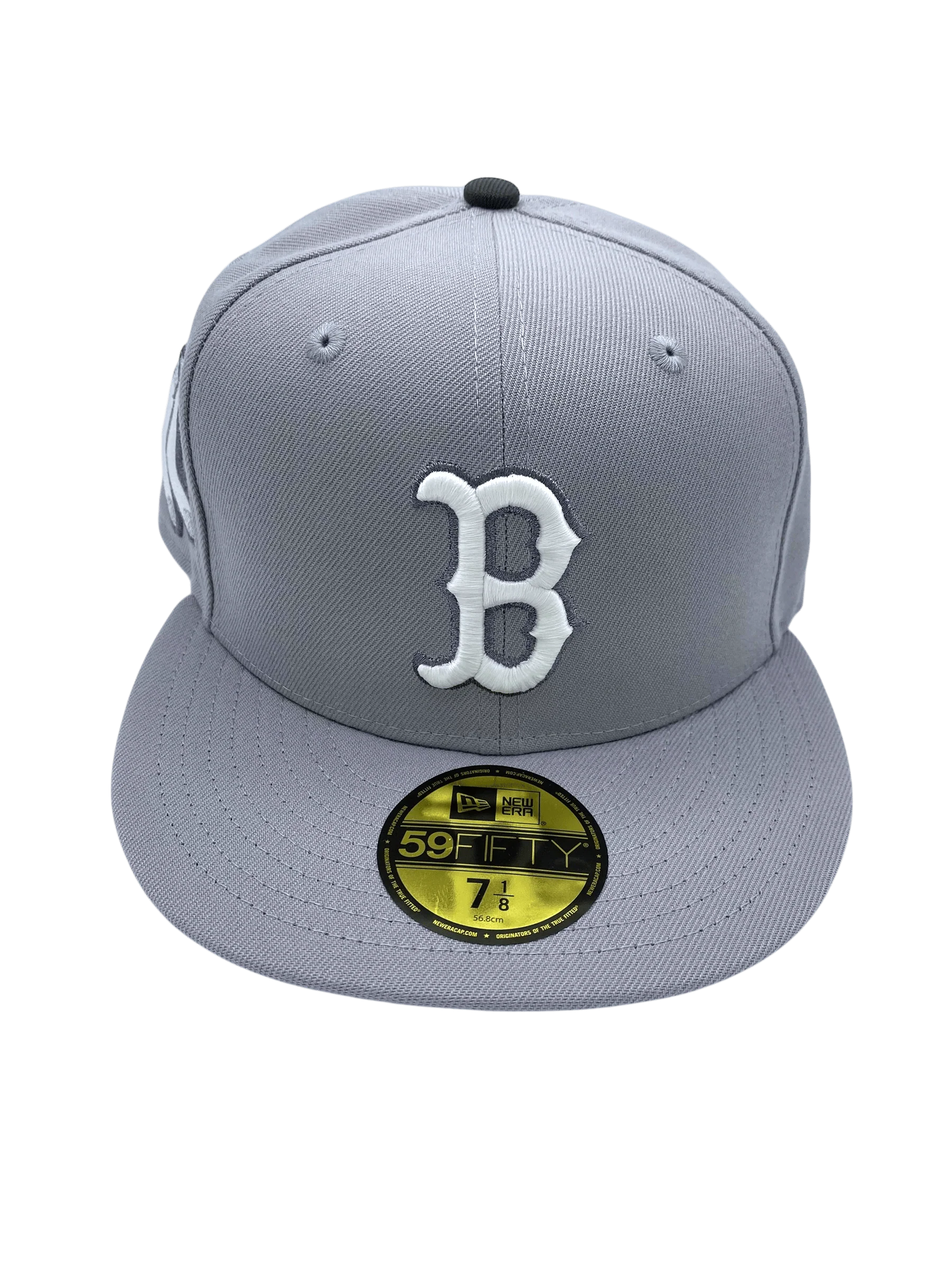 Adult Boston Red Sox New Era Gray Days Custom Side Patch 59FIFTY Fitted Hat - Men's - Image 4