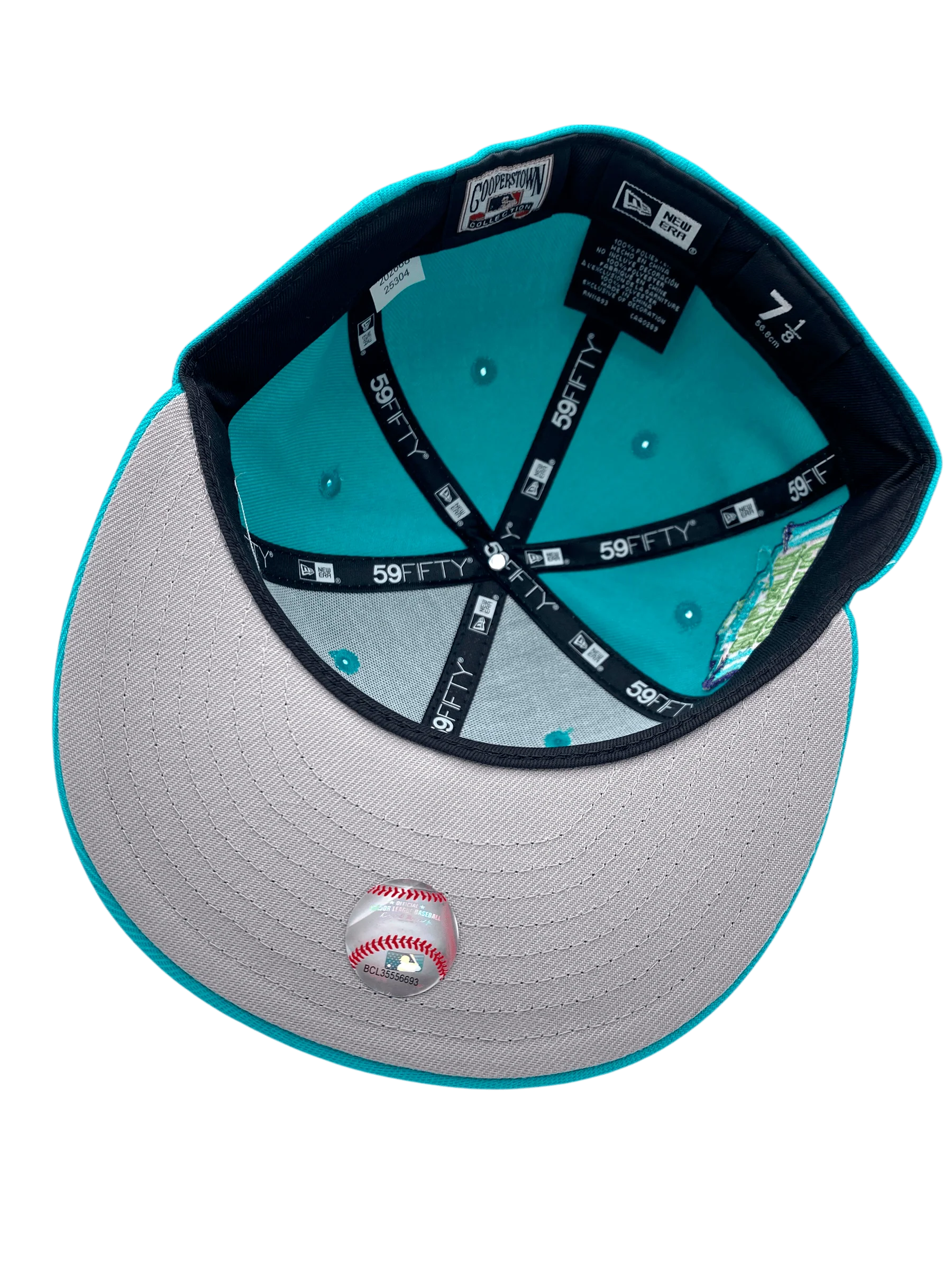 Adult Boston Red Sox New Era Teal BIMO Custom Side Patch 59FIFTY Fitted Hat - Men's - Image 3