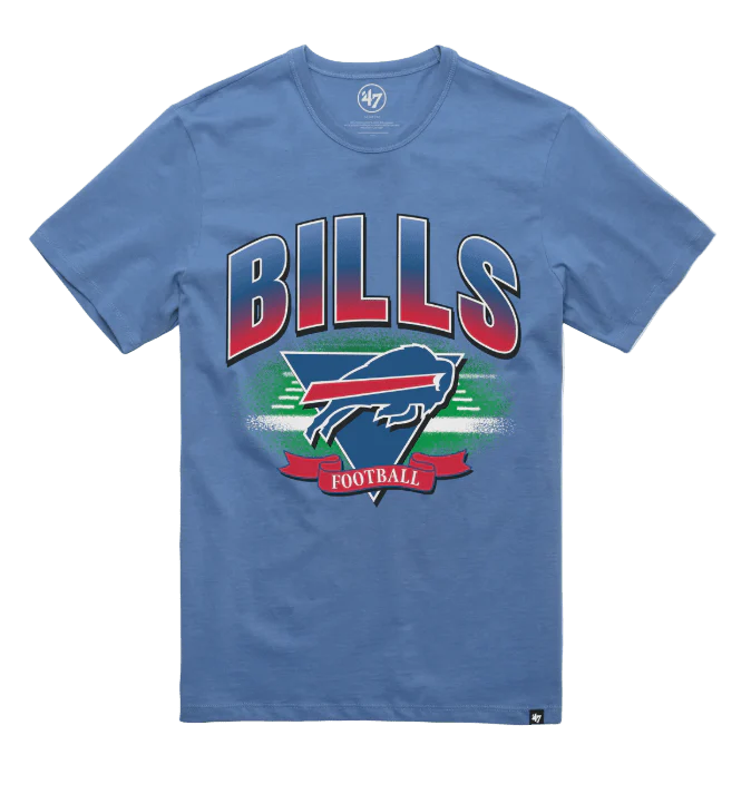Adult Buffalo Bills '47 Brand Blue Arena Fade Franklin T Shirt - Men's