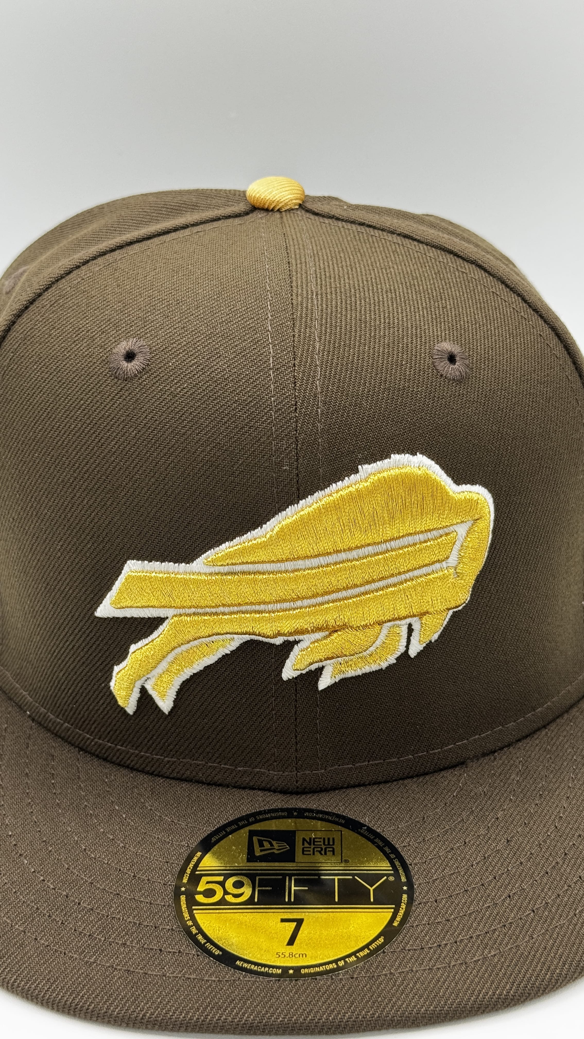 Adult Buffalo Bills New Era Brown "The MVP" Custom Side Patch 59FIFTY Fitted Hat - Men's - Image 3