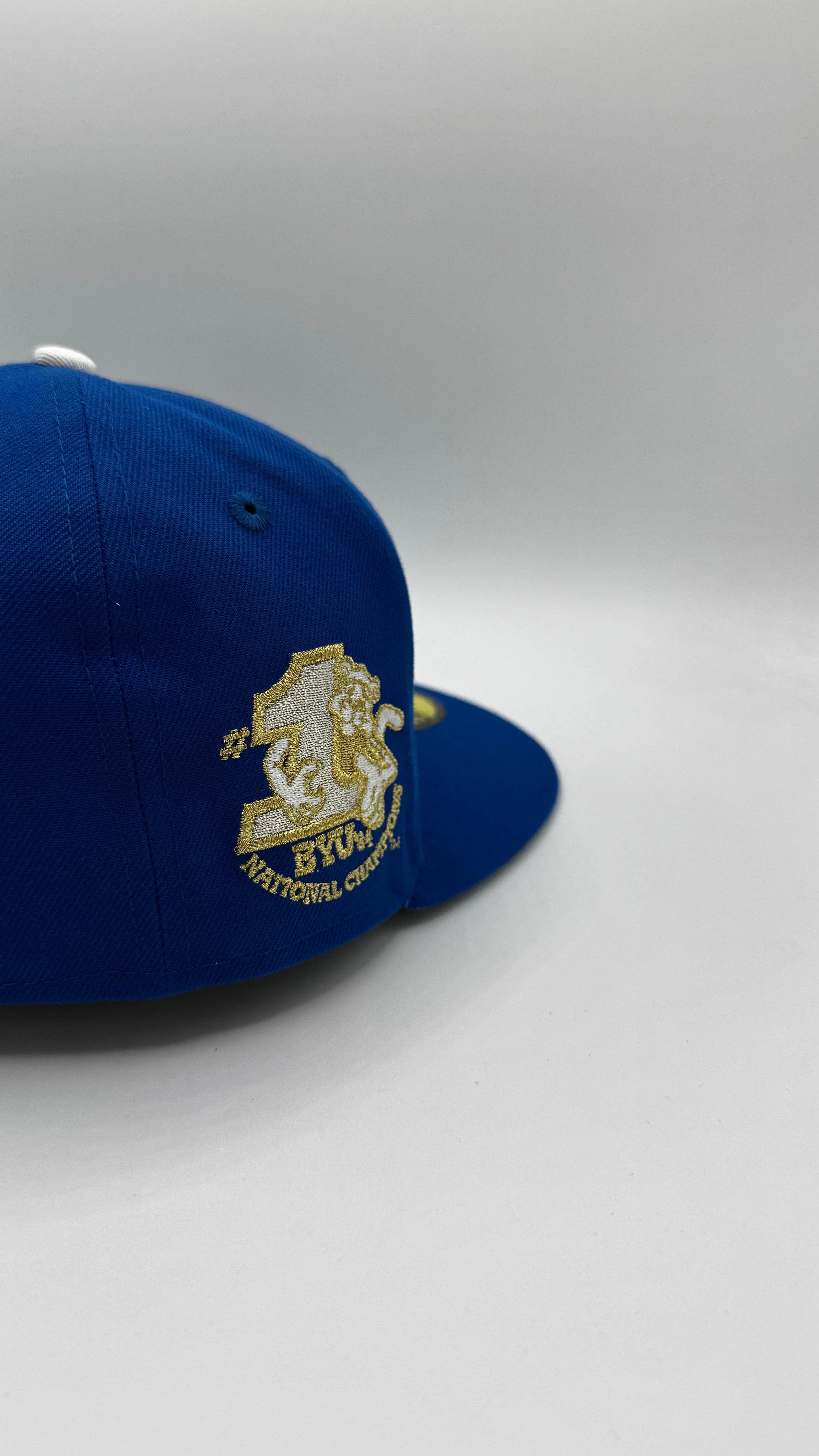 Adult BYU Cougars New Era Blue NCAA 1984 National Champions Custom 59FIFTY Fitted Hat - Men's - Image 2
