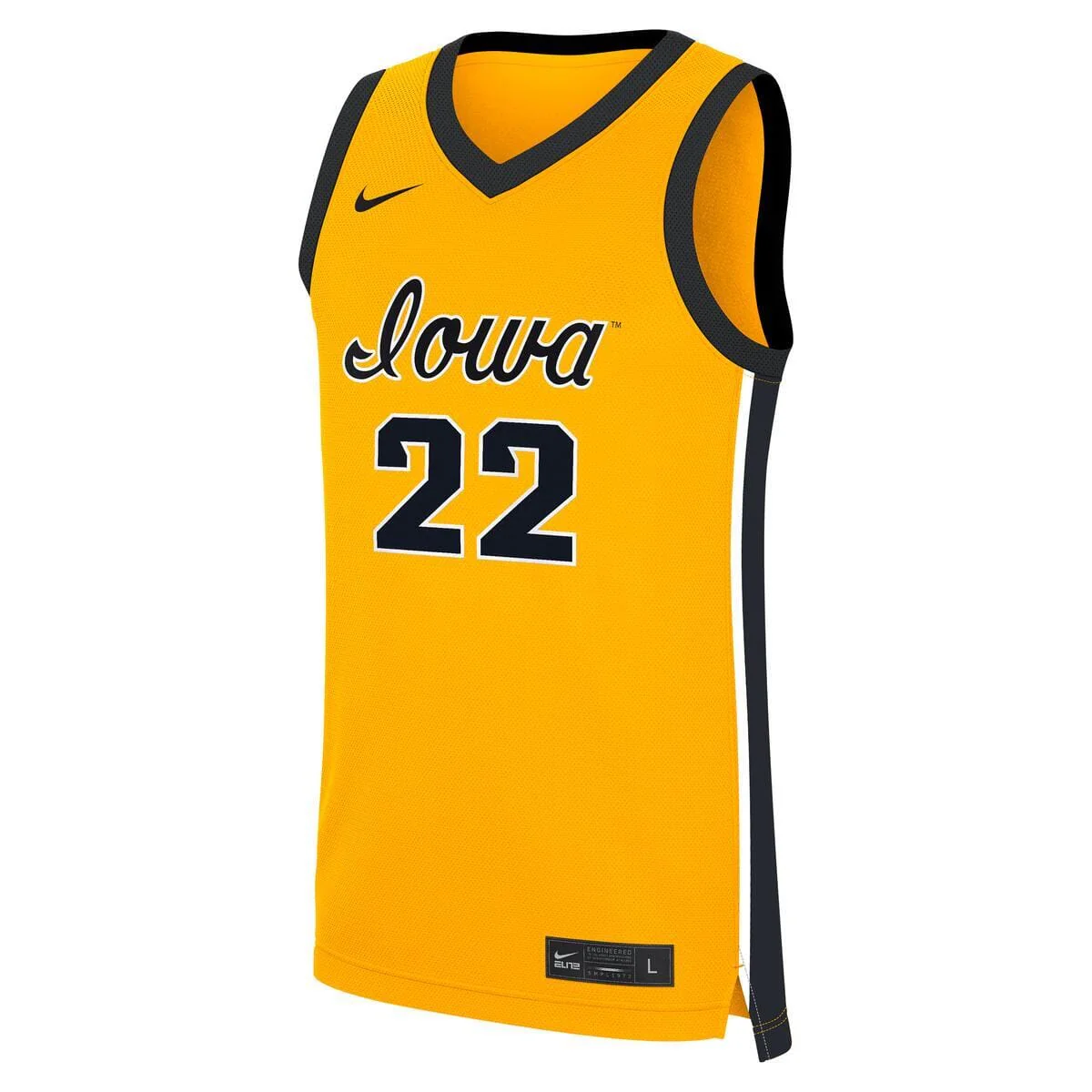 Adult Caitlin Clark Iowa Hawkeyes Nike Gold Alternate Replica Jersey - Unisex - Image 2