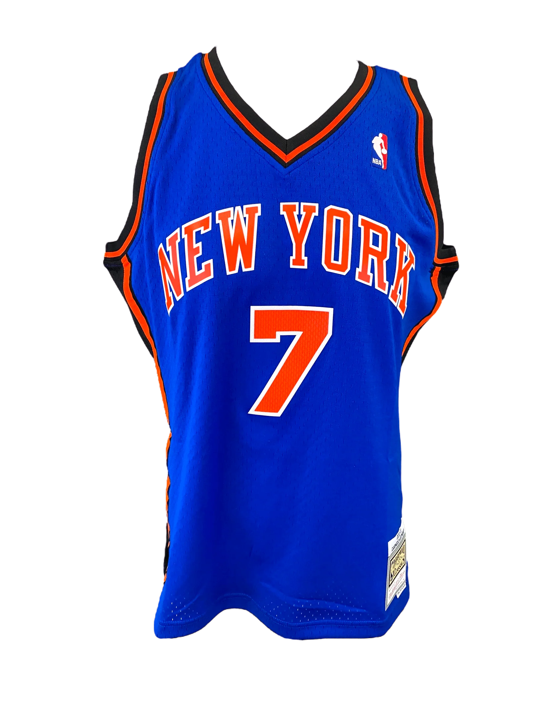 Adult Carmelo Anthony New York Knicks Mitchell & Ness Blue 2010 Throwback Swingman Jersey - Men's - Image 4