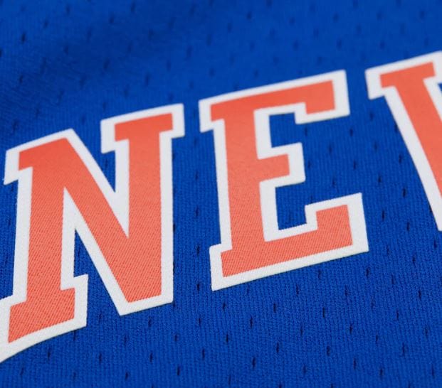 Adult Carmelo Anthony New York Knicks Mitchell & Ness Blue 2010 Throwback Swingman Jersey - Men's - Image 7