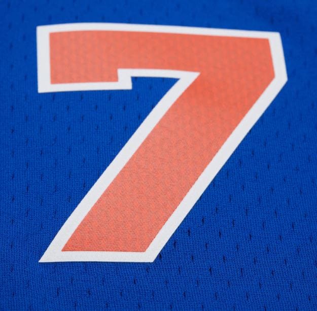 Adult Carmelo Anthony New York Knicks Mitchell & Ness Blue 2010 Throwback Swingman Jersey - Men's - Image 8