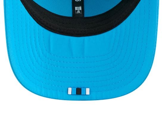 Adult Carolina Panthers New Era Blue 2025 NFL Sideline 9SEVENTY Adjustable Trucker Hat - Men's - Image 3