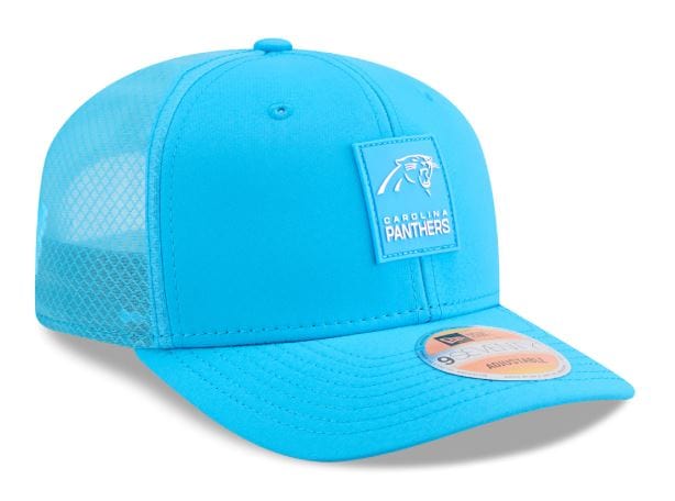 Adult Carolina Panthers New Era Blue 2025 NFL Sideline 9SEVENTY Adjustable Trucker Hat - Men's - Image 4