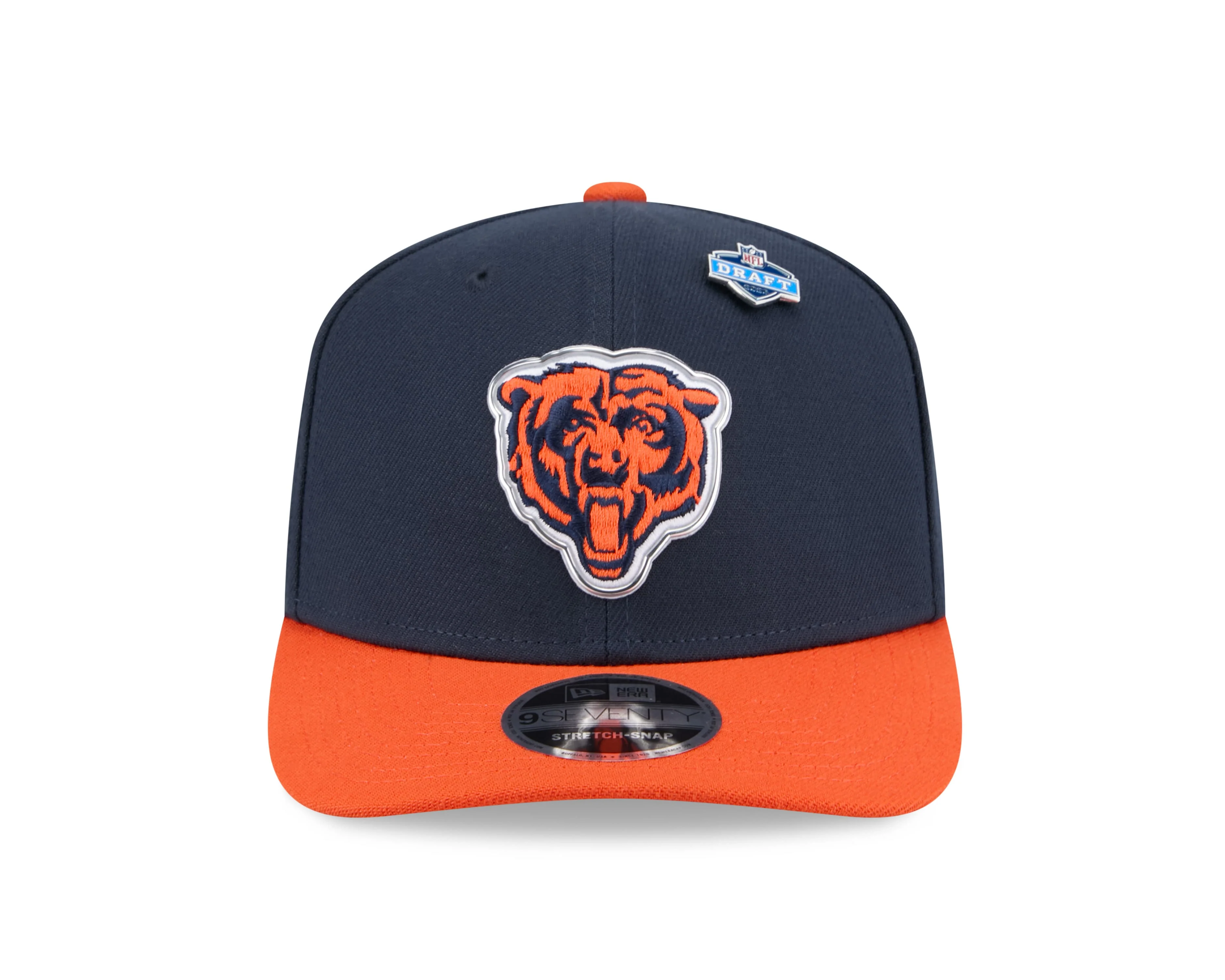 Adult Chicago Bears New Era Team Color 2026 NFL Draft 9SEVENTY Stretch Snap Adjustable Hat - Men's - Image 3