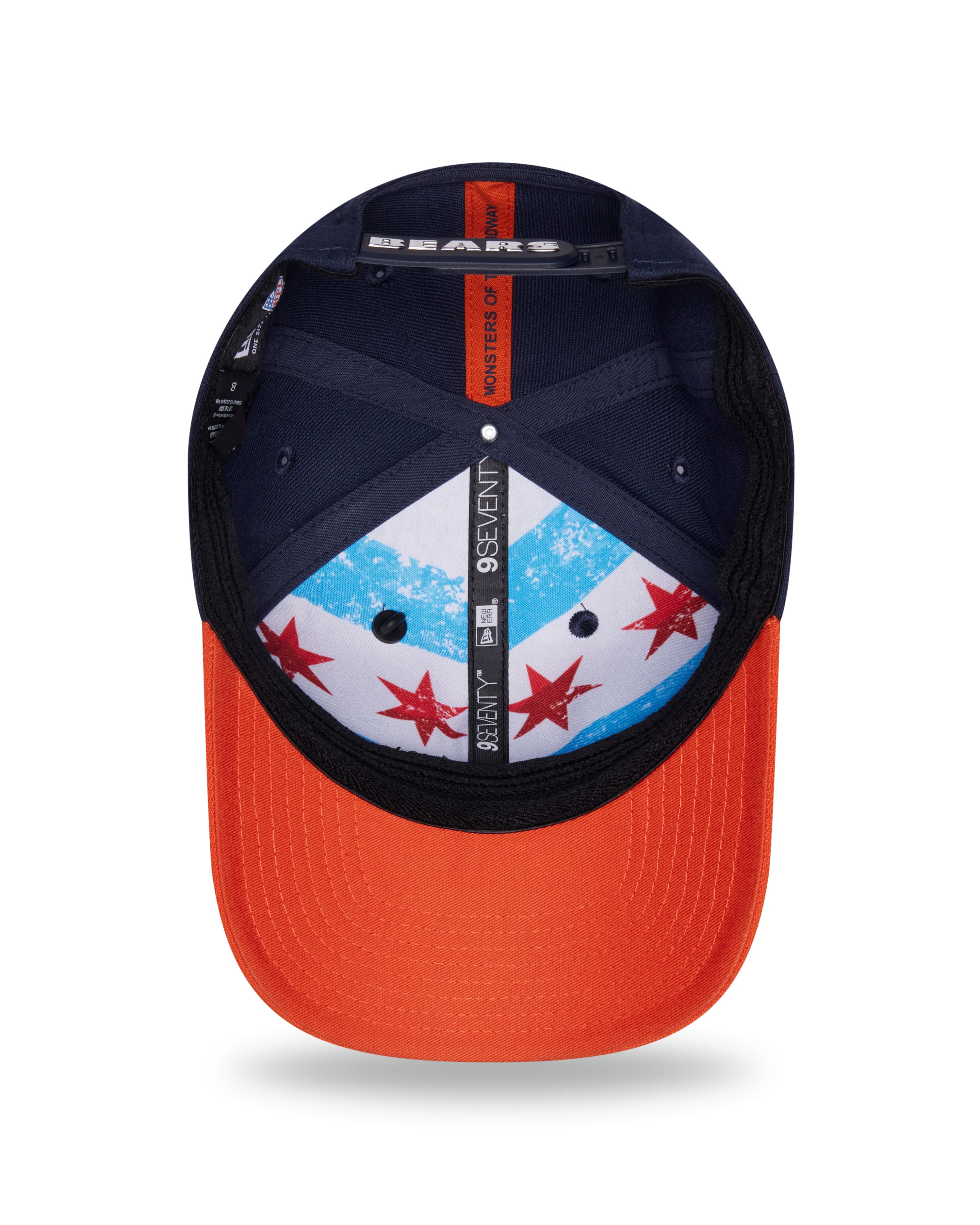 Adult Chicago Bears New Era Team Color 2026 NFL Draft 9SEVENTY Stretch Snap Adjustable Hat - Men's - Image 4