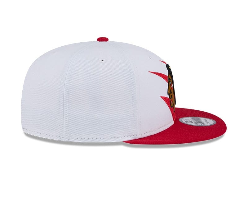 Adult Chicago Blackhawks New Era Red NHL Jagged 9FIFTY Snapback Hat - Men's - Image 6