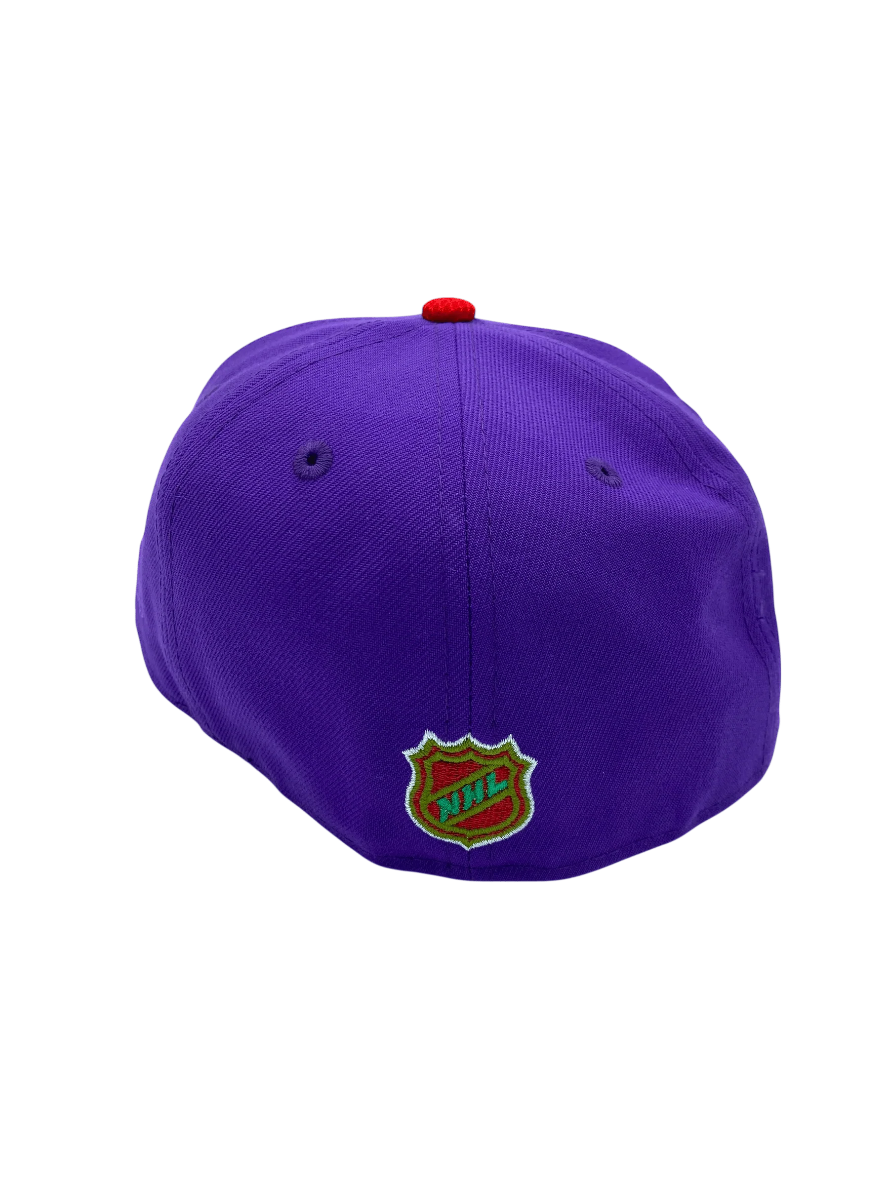 Adult Chicago Blackhawks New Era Purple J Custom 59FIFTY Fitted Hat - Men's - Image 3