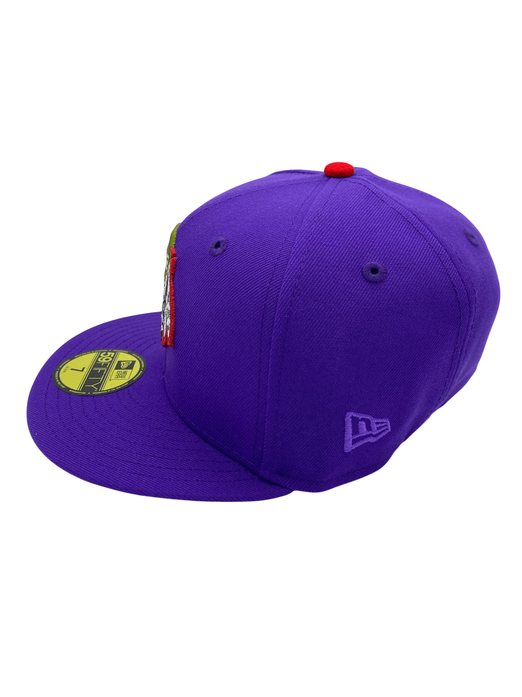 Adult Chicago Blackhawks New Era Purple J Custom 59FIFTY Fitted Hat - Men's - Image 7