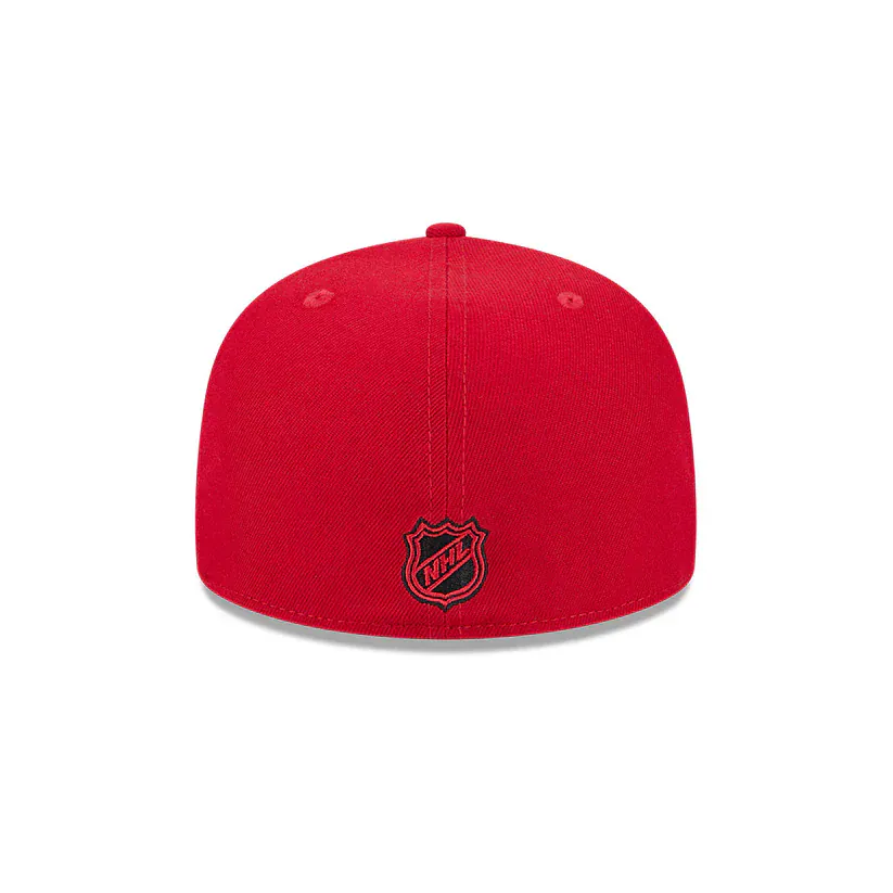 Adult Chicago Blackhawks New Era Red 59FIFTY Fitted Hat - Men's - Image 3
