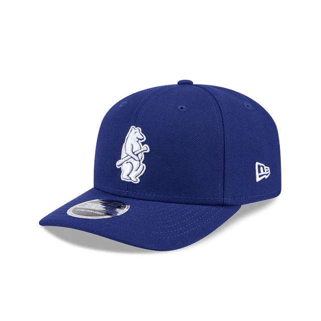 Adult Chicago Cubs 1919 Alternate New Era Blue Replica Team Logo 9SEVENTY Stretch-Snapback Hat - Men's