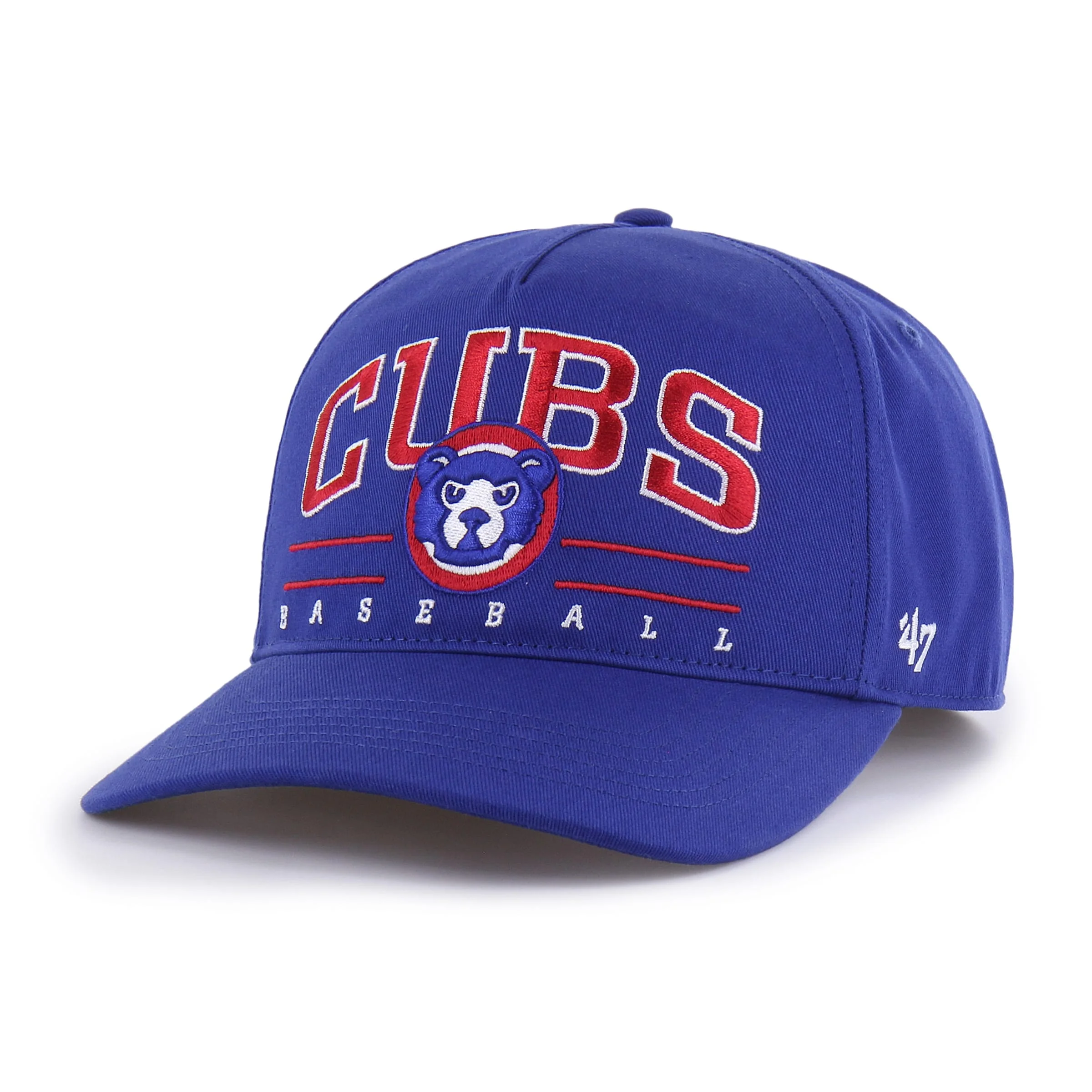 Adult Chicago Cubs Cooperstown '47 Blue Roscoe Hitch Adjustable Snapback Hat - Men's