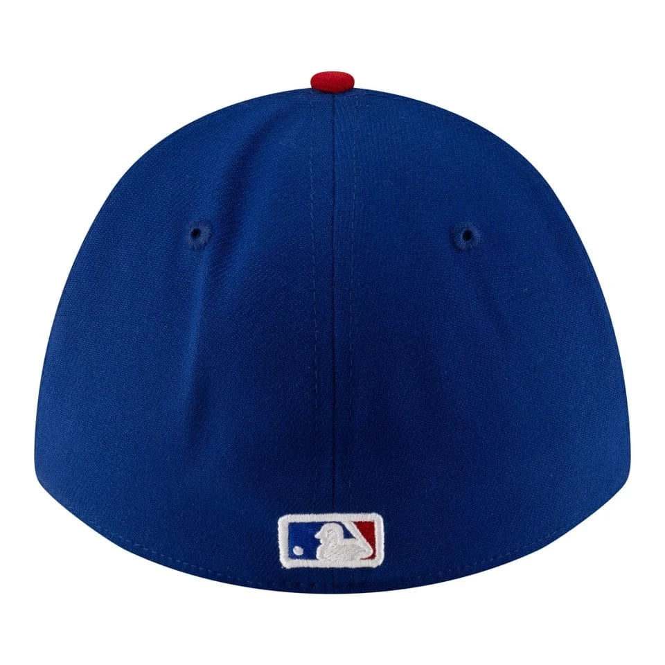 Adult Chicago Cubs New Era Blue Player Replica 39THIRTY M-Crown Flex Hat - Men's - Image 4
